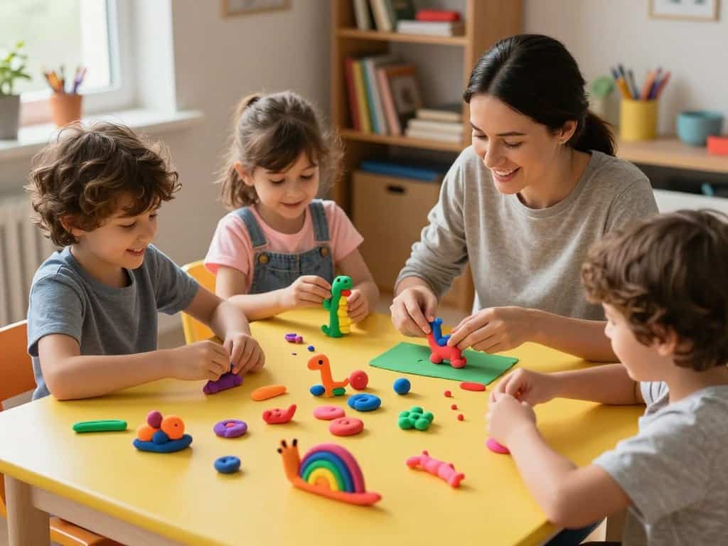 Lernspiele mit Knete für Kinder gestalten