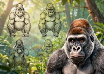 Wie zeichnet man Gorilla?
