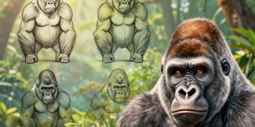 Wie zeichnet man Gorilla?