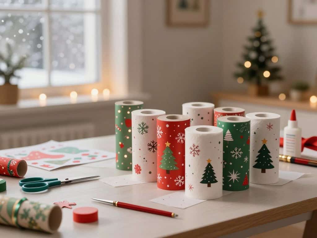 Adventskalender selber machen mit Klopapierrollen
