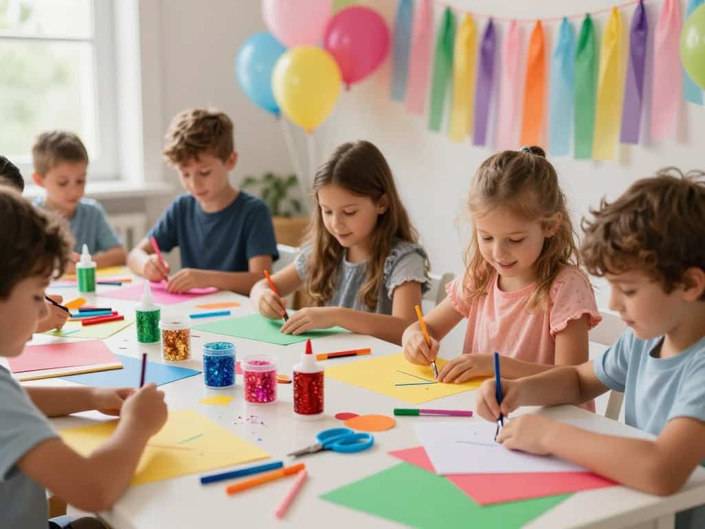 Bastelmaterialien Kinderfest und Bastelideen Kindergeburtstag