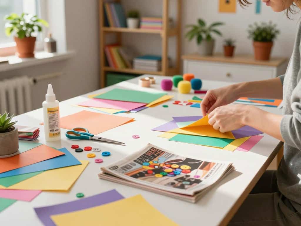 Bastelmaterialien und Upcycling-Materialien für DIY-Ideen