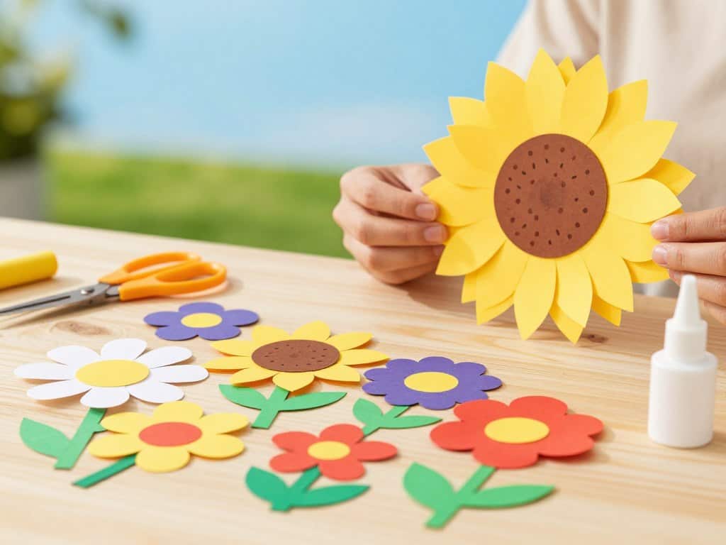 Blumen aus Papier selber basteln für Anfänger