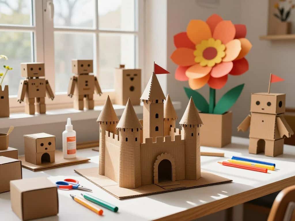 Fortgeschrittene Kartonarbeiten und kreative Projekte