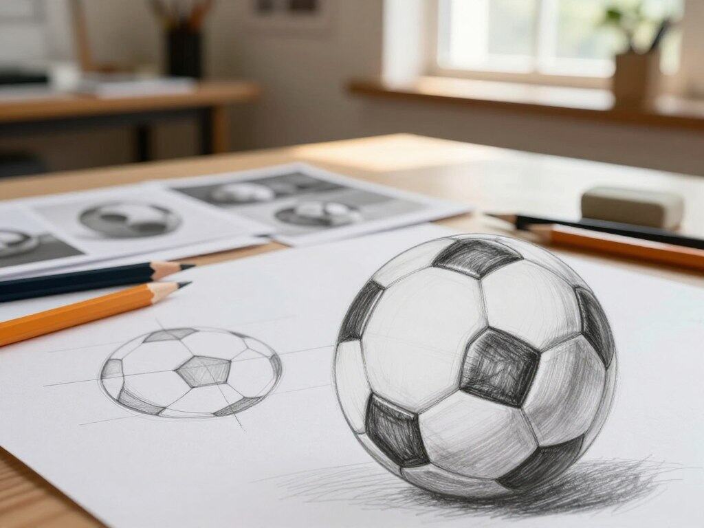 Häufige Fehler beim Zeichnen eines Fußballs