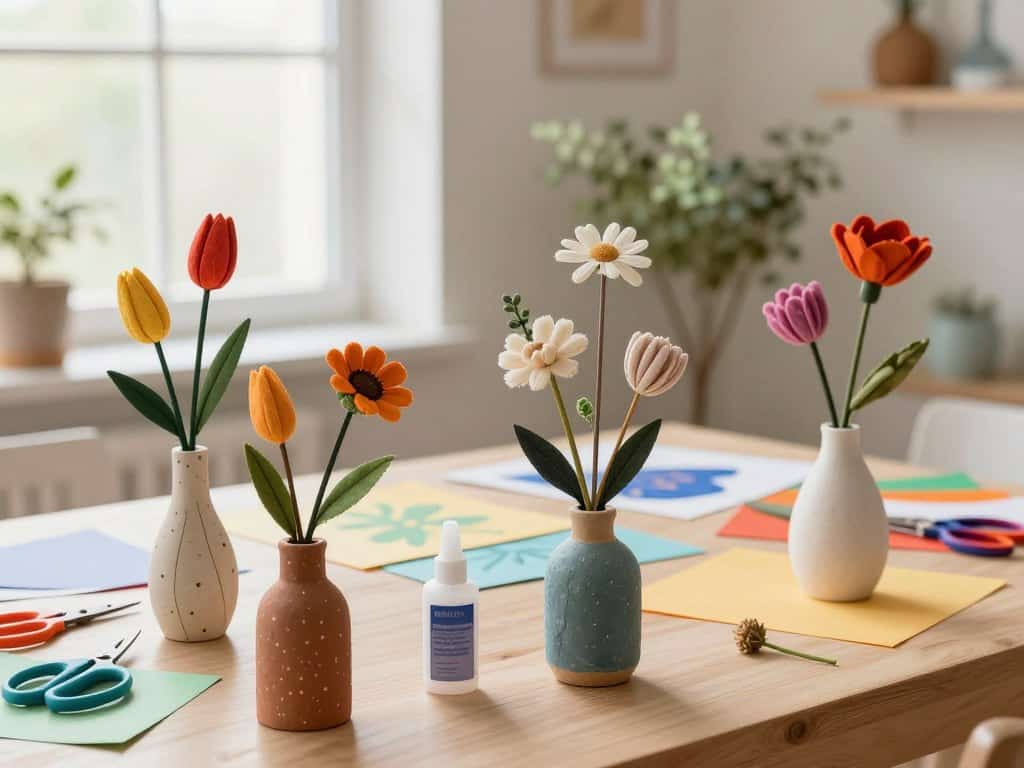 Kreative Bastelideen mit Blumendeko für die Raumgestaltung